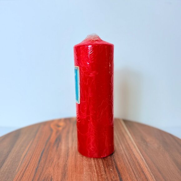 Patrician Hand Dipped Pillar Candle VTG Red Retro Holiday Wax Christmas Holiday - Picture 8 of 14